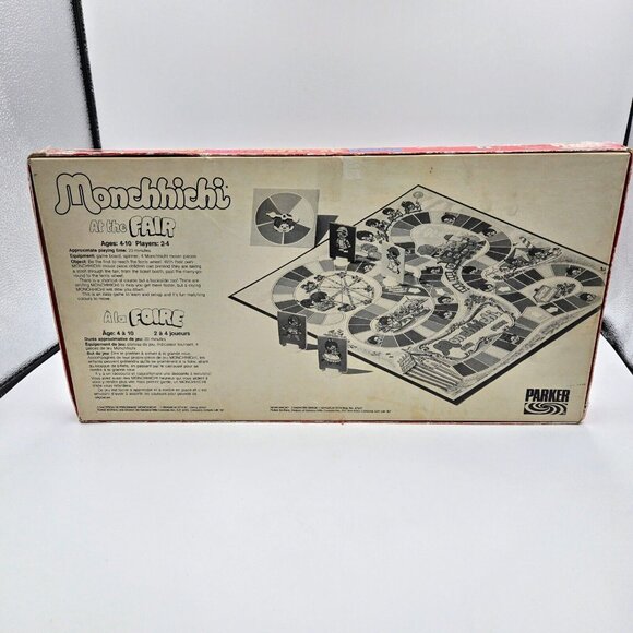 Monchhichi Board Game 1974 At The Fair Parker Brothers Vintage Complete Read - Picture 11 of 16